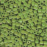 Miyuki 4mm (SB4) Square Bead - SB4-416R - Opaque Chartreuse AB