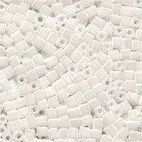 Miyuki 4mm (SB4) Square Bead - SB4-420 - White Pearl Ceylon
