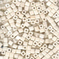Miyuki 4mm (SB4) Square Bead - SB4-421 - Metallic Cream
