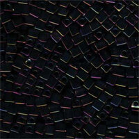 Miyuki 4mm (SB4) Square Bead - SB4-453 - Metallic Forest Green Iris