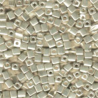 Miyuki 4mm (SB4) Square Bead - SB4-1051 - Galvanized Silver
