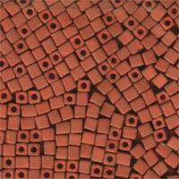 Miyuki 4mm (SB4) Square Bead - SB4-1236 - Matte Opaque Terracotta