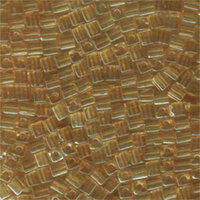 Miyuki 4mm (SB4) Square Bead - SB4-2439 - Light Topaz Luster