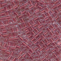 Miyuki 4mm (SB4) Square Bead - SB4-2601 - Metallic Mauve Lined Crystal