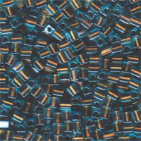 Miyuki 4mm (SB4) Square Bead - SB4-2642 - Blue Lined Brown