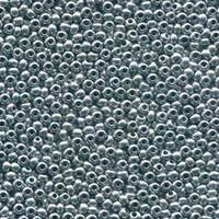 Preciosa 6/0 Rocaille Seed Beads - SB6-01700 - Bright Silver