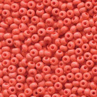 Preciosa 6/0 Rocaille Seed Beads - SB6-09351 - Opaque Coral Sol Gel