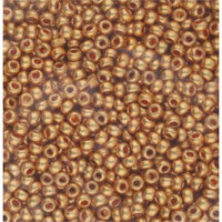 Preciosa 6/0 Rocaille Seed Beads - SB6-18583 - Terra Metallic Dark Gold