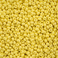 Preciosa 6/0 Rocaille Seed Beads - SB6-22M01 - Matte Chalk Light Yellow - PermaLux