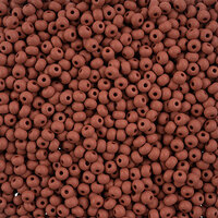 Preciosa 6/0 Rocaille Seed Beads - SB6-22M07 - Matte Chalk Brown - PermaLux