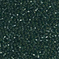 Preciosa 6/0 Rocaille Seed Beads - SB6-47010 - Silver Lined Black Diamond
