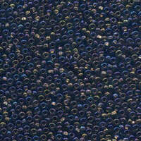 Preciosa 6/0 Rocaille Seed Beads - SB6-49019 - Copper Lined Black Diamond AB