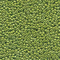 Preciosa 6/0 Rocaille Seed Beads - SB6-54430M - Matte Opaque Olive AB