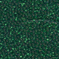 Preciosa 6/0 Rocaille Seed Beads - SB6-57060 - Silver Lined Green