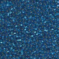 Preciosa 6/0 Rocaille Seed Beads - SB6-67150 - Silver Lined Dark Aqua