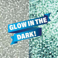 Preciosa 6/0 Rocaille Seed Beads - SB6-68102 - Glow in the Dark Crystal