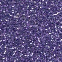 Preciosa 6/0 Rocaille Seed Beads - SB6-78123 - Silver Lined Amethyst Sol Gel