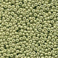 Preciosa 8/0 Rocaille Seed Beads - SB8-03652 - Opaque Celadon Sol Gel