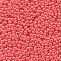Preciosa 8/0 Rocaille Seed Beads - SB8-03691 - Opaque Salmon Sol Gel