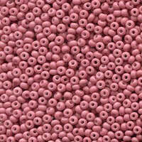 Preciosa 8/0 Rocaille Seed Beads - SB8-03693 - Opaque Pink Coral Sol Gel