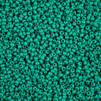 Preciosa 8/0 Rocaille Seed Beads - SB8-16A58M - Matte Dark Green - Terra Intensive