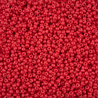 Preciosa 8/0 Rocaille Seed Beads - SB8-16A98M - Matte Red - Terra Intensive