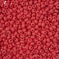 Preciosa 8/0 Rocaille Seed Beads - SB8-22M08 - Matte Chalk Red - PermaLux
