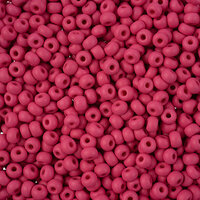 Preciosa 8/0 Rocaille Seed Beads - SB8-22M11 - Matte Chalk Fuchsia - PermaLux