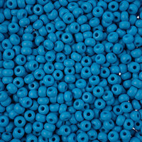Preciosa 8/0 Rocaille Seed Beads - SB8-22M19 - Matte Chalk Dark Turquoise - PermaLux