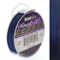 2mm Satin Cord - Navy - SCNA2MM