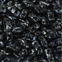  Storm Duo 2 Hole Bead - Jet Tweedy Silver - 23980-45702