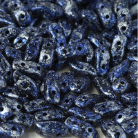  Storm Duo 2 Hole Bead - Jet Tweedy Blue - 23980-45706