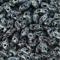  Storm Duo 2 Hole Bead - Jet Tweedy Grey - 23986-45712