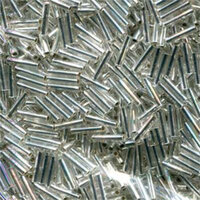 Miyuki 6mm Slender Bugle Bead - SLB136-1 - Silver Lined Crystal