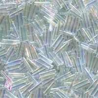 Miyuki 6mm Slender Bugle Bead - SLB136-250 - Crystal AB
