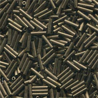 Miyuki 6mm Slender Bugle Bead - SLB136-2006 - Matte Metallic Dark Bronze