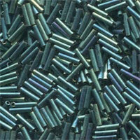 Miyuki 6mm Slender Bugle Bead - SLB136-2008 - Matte Metallic Patina Iris
