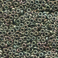 Miyuki 3mm Spacer Bead - SPR3-2035 - Matte Metallic Khaki Iris