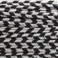 3mm Silver Grey Stripe Rayon Soutache - ST1230