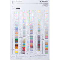 15/0 Round Seed Beads Colour Chart - 1