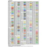 Aiko Seed Beads Colour Chart - Number Order - 1