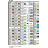 Aiko Seed Beads Colour Chart - Number Order - 3