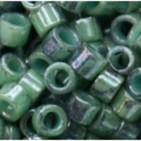 11/0 Aiko Beads - Marbled Opaque Turquoise/Blue - TA-01-1207