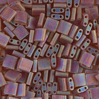 Miyuki Tila Bead - TL134FR - Matte Transparent Dark Topaz AB