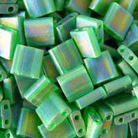 Miyuki Tila Bead - TL146FR - Matte Transparent Green AB