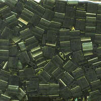 Miyuki Tila Bead - TL306 - Olive Green Gold Luster