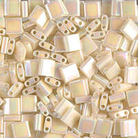 Miyuki Tila Bead - TL486 - Ivory Pearl Ceylon AB