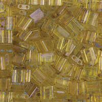 Miyuki Tila Bead - TL4501 - Transparent Picasso Saffron
