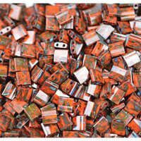Miyuki Tila Bead - TL4520 - Opaque Picasso Orange