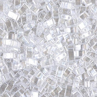 Miyuki Half Tila Bead - TLH160 - Crystal Luster